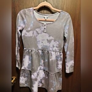 NWT Girl's Love,Fire Thermal Tie Dye Long Sleeve Dress